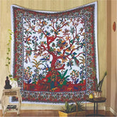 THE ART BOX Tapestry White Tree of Life Wall Hanging
